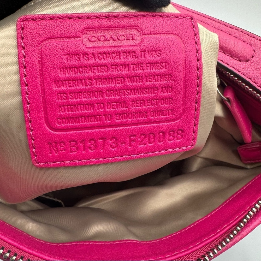 Coach Ashley Signature Op Art Shoulder Bag | Good Used Condition - Picture 12 of 12